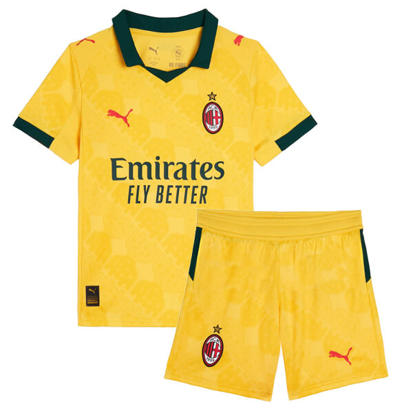 AC milan third kids kit childrens jersey 2025-2026